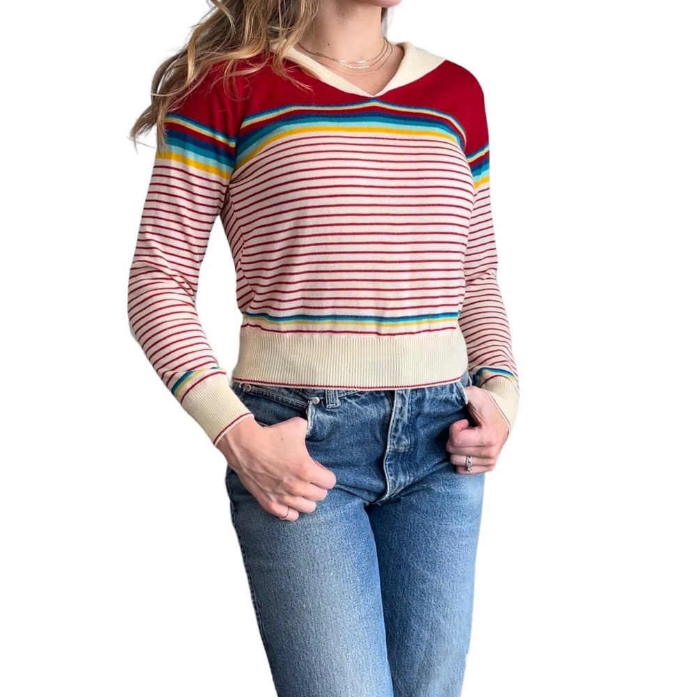 1970s Chego International sailor style vintage sweater